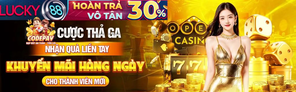 Banner chào mừng của win369 casino